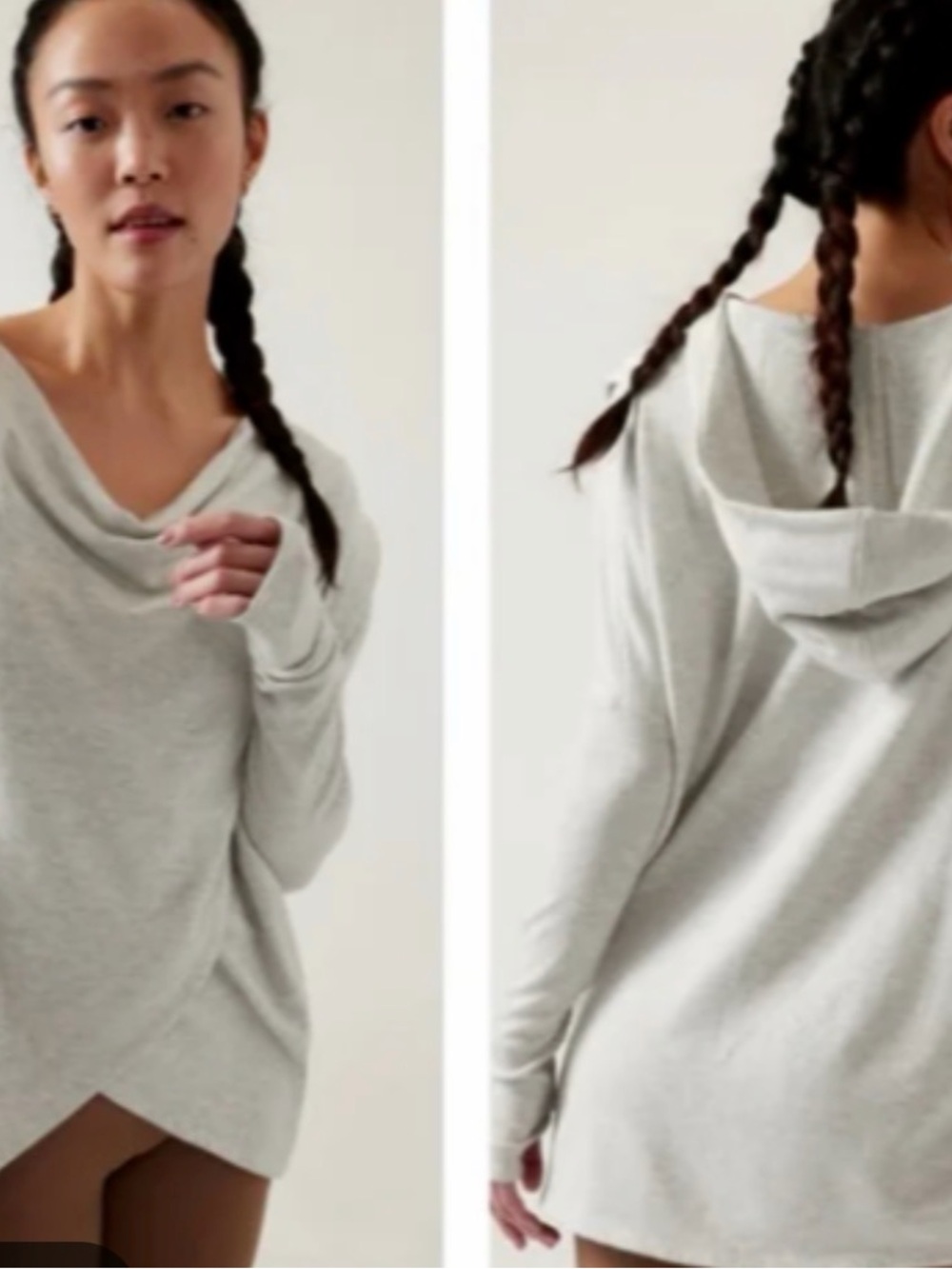 Athleta purana wrap sweatshirt size s
